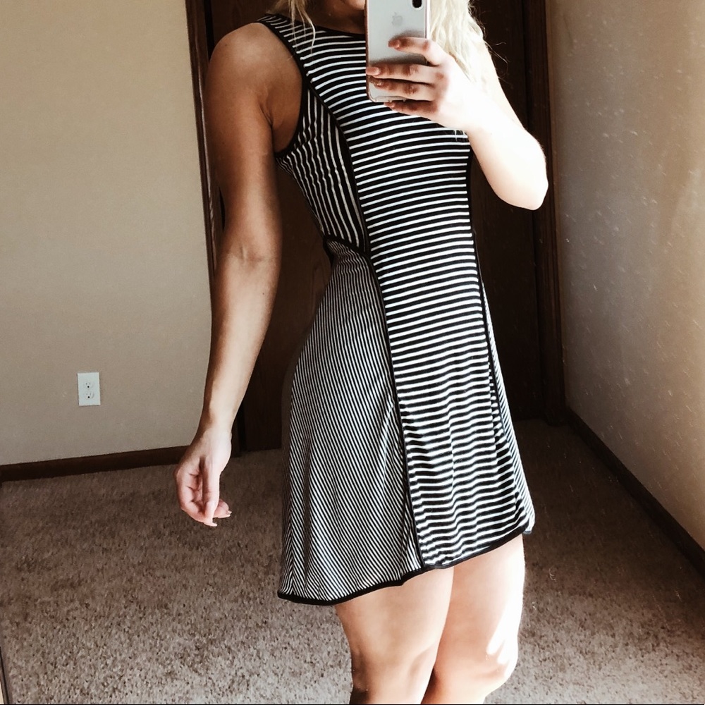 Black and white Stripped dress